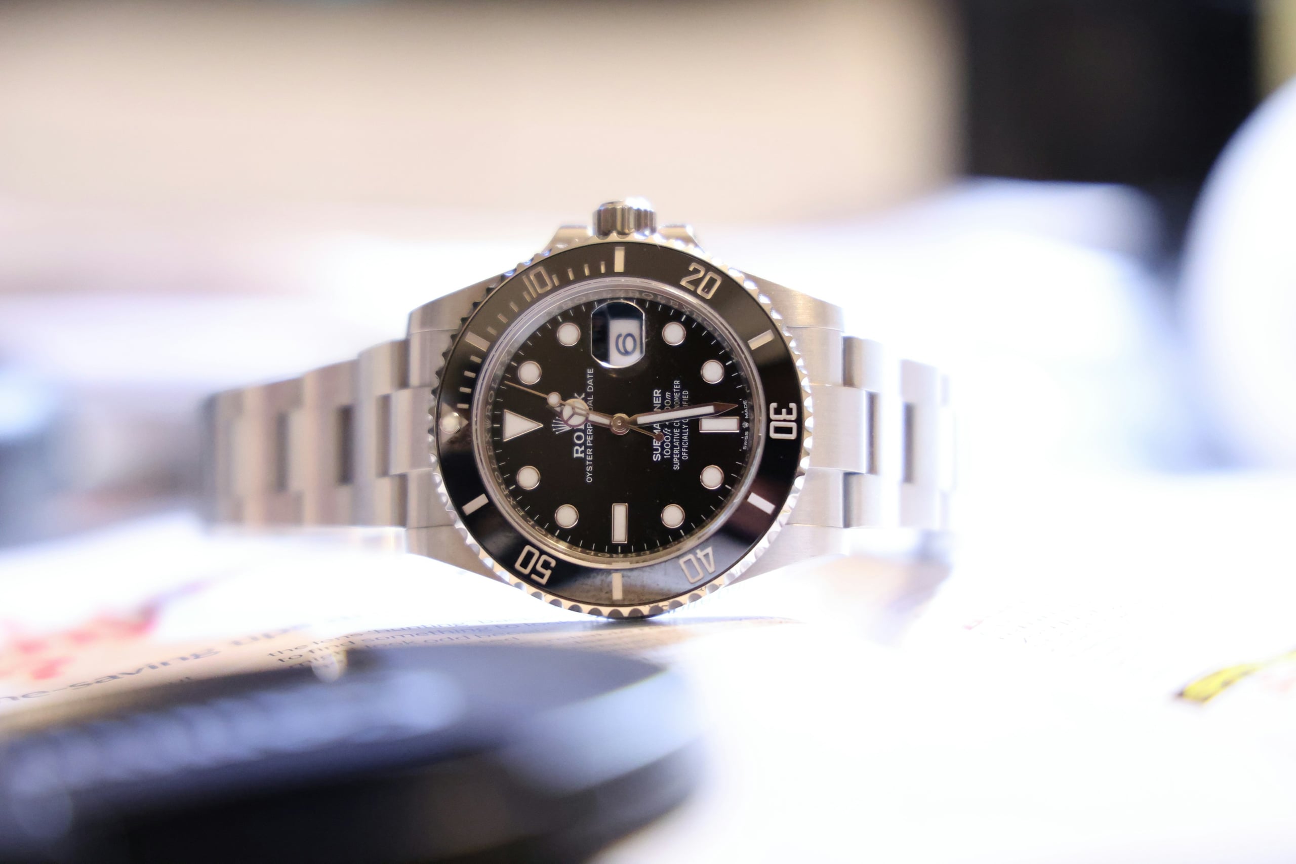 Rolex Submariner Date 126610LN with black dial and black ceramic bezel